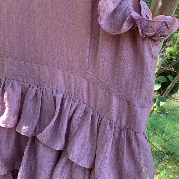 JessaKae Charming Ruffled Dress in Mauve - Picture 8 of 12